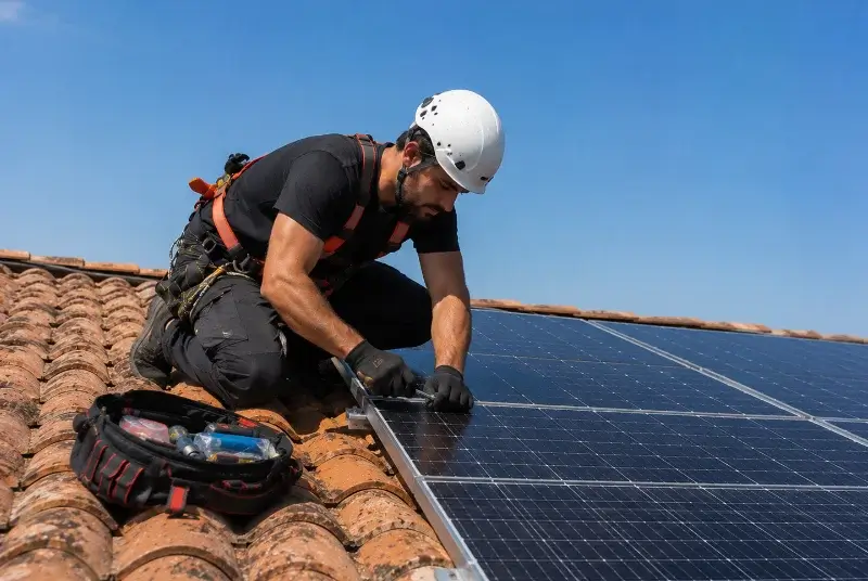 Maintenance et monitoring de panneaux solaires à Caderousse